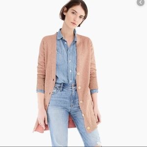 NWT J Crew Double Knit Metallic Cardigan Medium